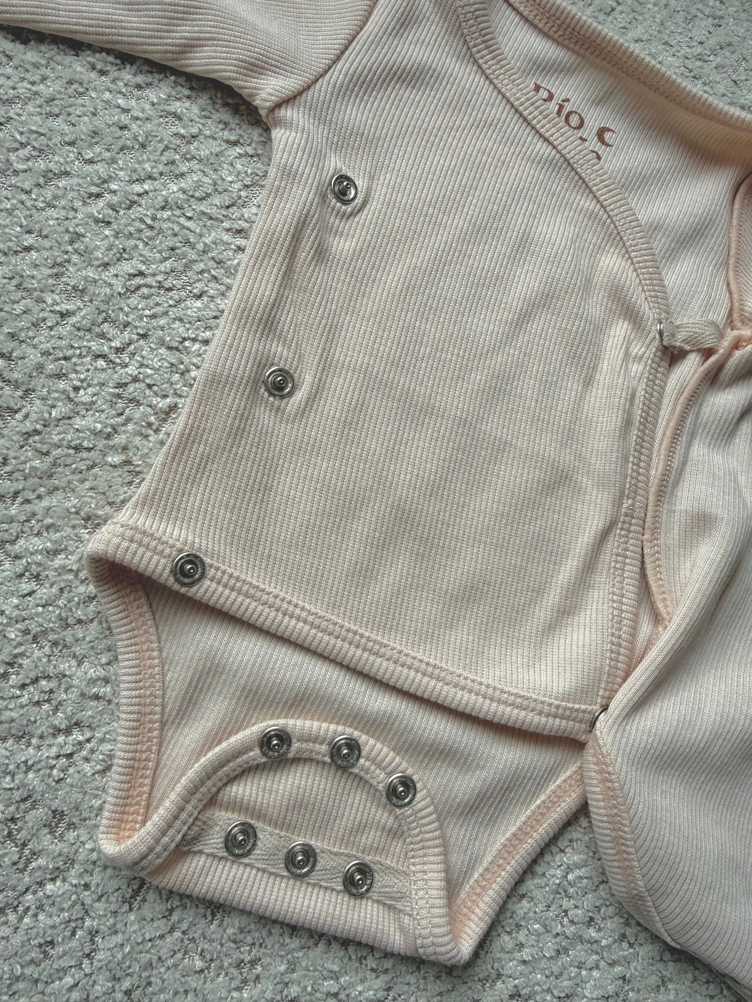 Romper rib lange mouw – Latte – maat 50–56