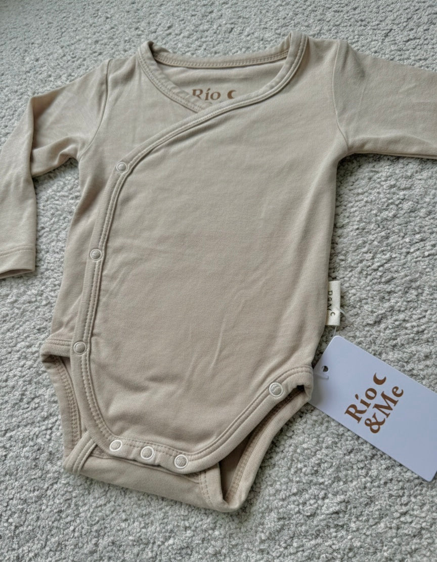 Romper lange mouw – Smoke Gray – maat 50–56